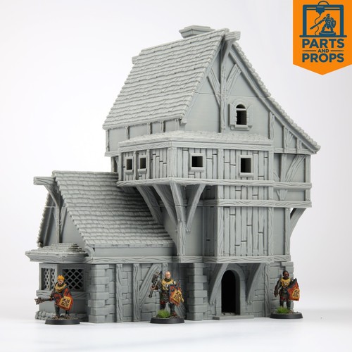 Medieval town house - house, terrain