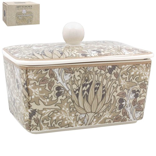 Butter dish ceramic - butter, w.morris