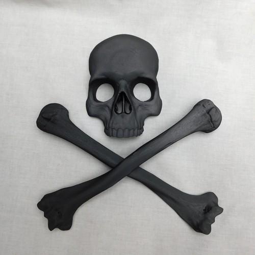 Skull and crossbones wall - skull,