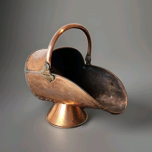 Copper coal scuttle - copper,