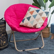 Folding Camping Moon Chair Round Outdoor Garden Portable Seat Travel Picnic hot