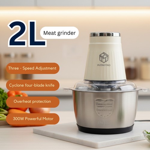 Electric meat grinder food - 2l,