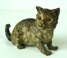 Antique Rare Vienna Bronze Cat