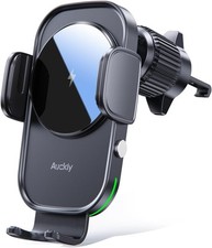 Auckly Qi 15W Car Phone Holder Wireless Charger, [270 ° Automatic Clamping], Wir
