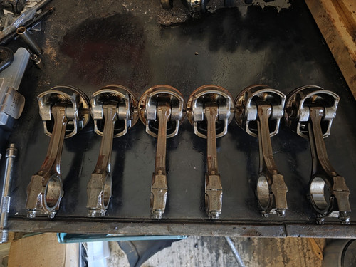 Bmw m52b28 pistons rods - m52b28, &