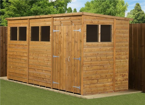 Empire pent garden shed tongue - pent,