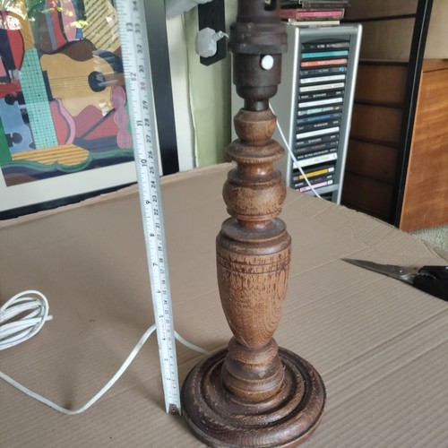 Vintage wooden turned table - wooden,