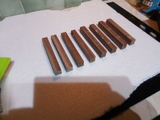 Eight Hardwood Pen Blanks