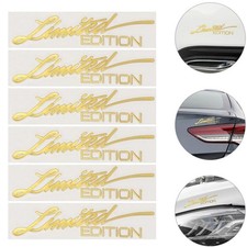 6pcs 3D Gold Limited Edition