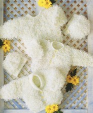 Baby Girls Knitting Pattern,Loopy Cardigans,Sweater,Bonnet,Hat In DK 16-24” A42