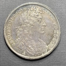 Great Britain: 1685 James II Coronation 34mm Silver Medal Eimer 273