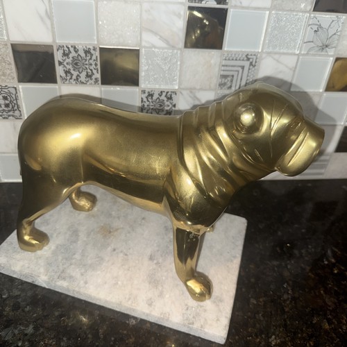 English bulldog brass - english, &
