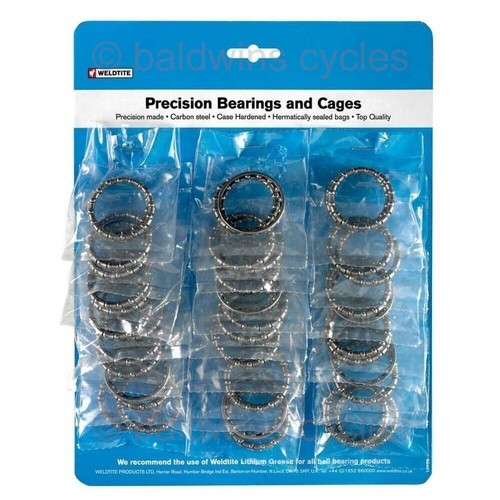Caged bike ball bearings - ball,