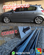 SPOILER MINIGONNE LATERALI OPEL CORSA D 5 PORTE 06-14 IN ABS LOOK SPORT ..-