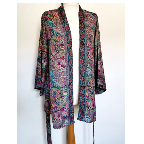 Kimono top blue - summer, silk