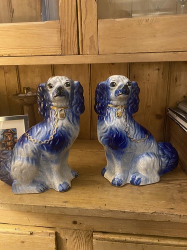Pair vintage staffordshire - pair,