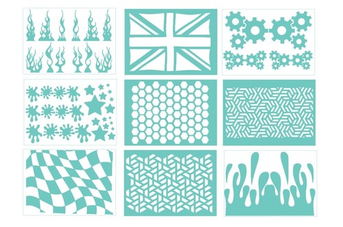 Cut vinyl stencil - cut,