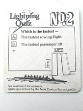 Vintage BULMER'S  ~  WOODPECKER CIDER Quiz No'02 Cat No'171 Beer mat / Coaster