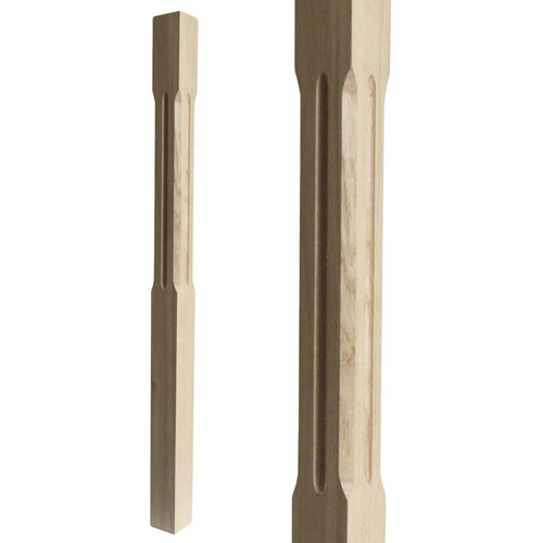 Staircase newel post chamfered - staircase,