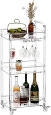Small Acrylic Bar Cart - 3