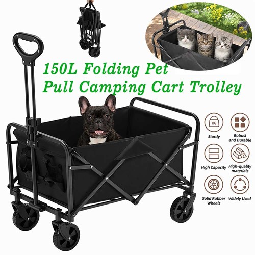 150l foldable pet trolley - 150l,