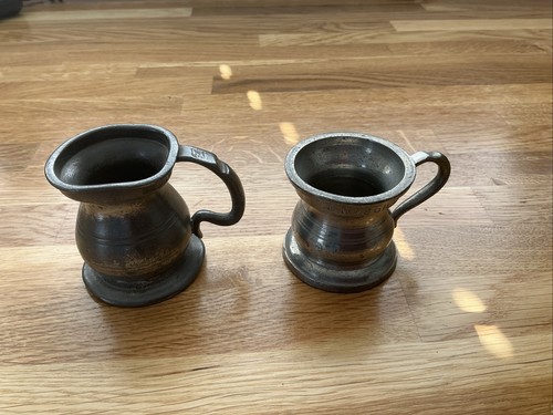Vintage pewter gill - vintage, measures