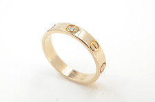 Cartier Love Ring Rose Gold  56 (UK Size P) with 1 Diamond 3.9g