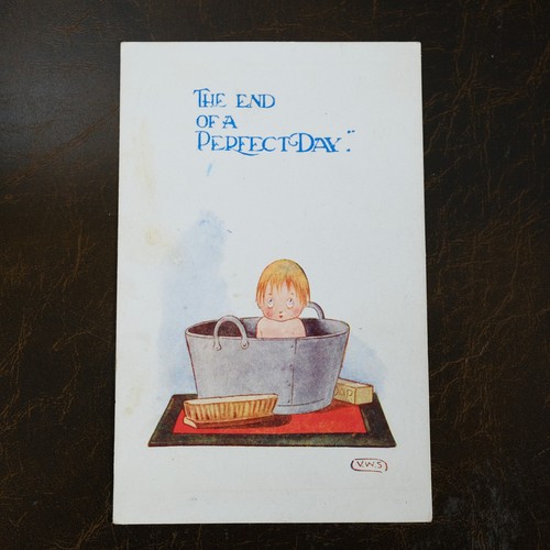 Vintage postcard comic tin - comic,,