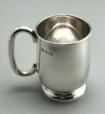 Antique Silver Christening Mug Viners Sheffield 1934 174g ABLZX