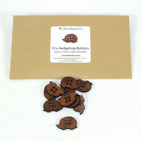 Buttons hedgehog 25mm 10 - buttons, x