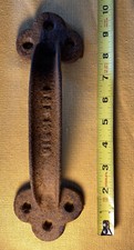 Vintage Iron Door Handle for Barn Stable Home Shed or Tack Trunk - 10 Inches