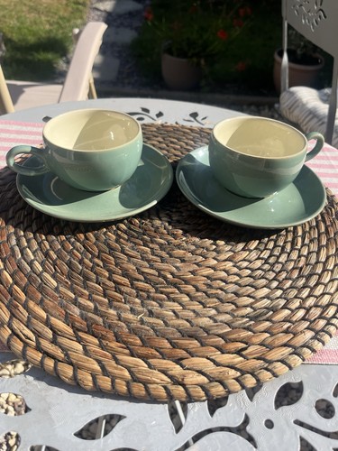 Denby manor green vintage - green, cups