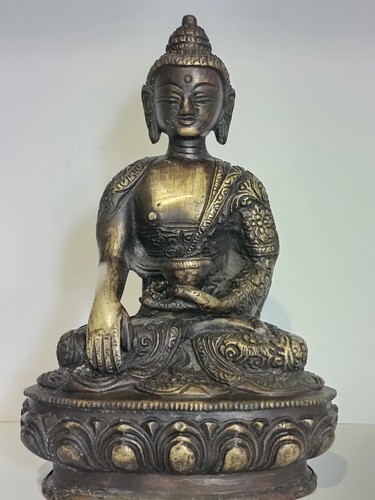 Antique bronze tibetan buddha - antique,