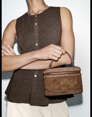 Zara leather vanity handbag - leather,