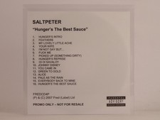 SALTPETER HUNGER'S THE BEST SAUCE (553) 16 Track Promo CD Album including White 
