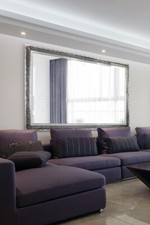 Large Mirror Silver Antique Full Length Wood Wall  6Ft7 X 4Ft7 201 x 140cm