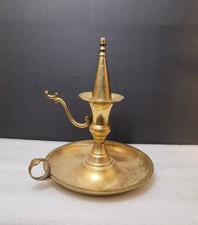 Vintage Brass Chamberstick +