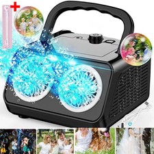 Automatic Bubble Machine Bubble Blower With 20000 Bubbles Per Minute LED Outdoor
