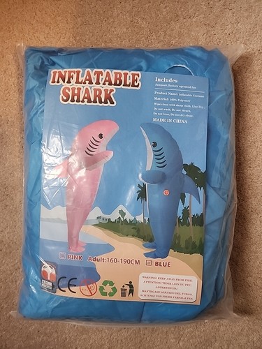 Inflatable shark costume adult - inflatable,