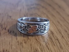 Clogau Sterling Silver &9CT Rose Gold Tree of Life Ring Size N Please See Info🤍
