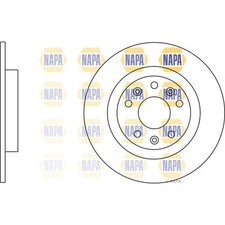 2x Brake Discs Solid For Opel