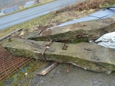 Pair reclaimed stone gate - ,