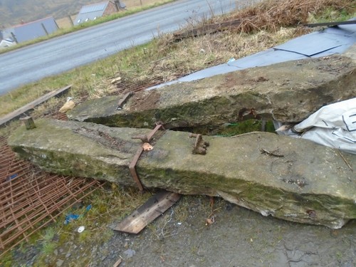 Pair reclaimed stone gate - reclaimed,
