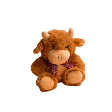 SMALL PLUSH HIGHLAND COW WITH
