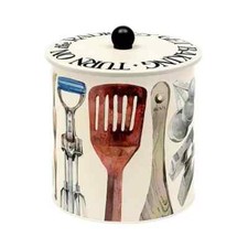 Emma Bridgewater Making & Baking Biscuit Barrel, Metal