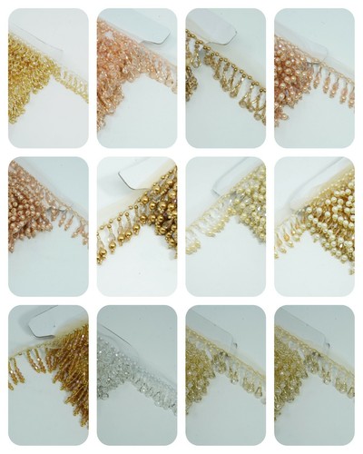 Yard bead crystal fringe - 1,