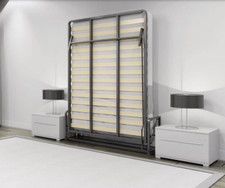 Vertical single wall bed - single,