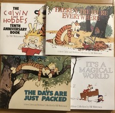 4 Books From Calvin And Hobbes Collection By Bill Watterson Paperback