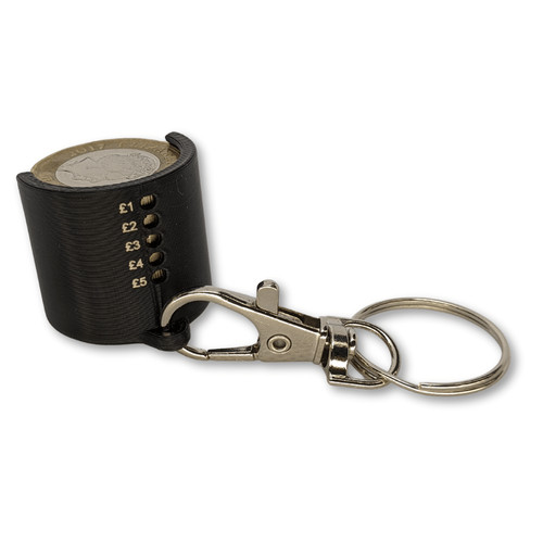 Spring loaded pound coin - pound,