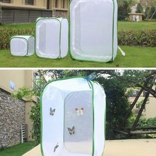 Butterfly Habitat Terrarium | Portable Insect Cage with Clear PVC Mesh
